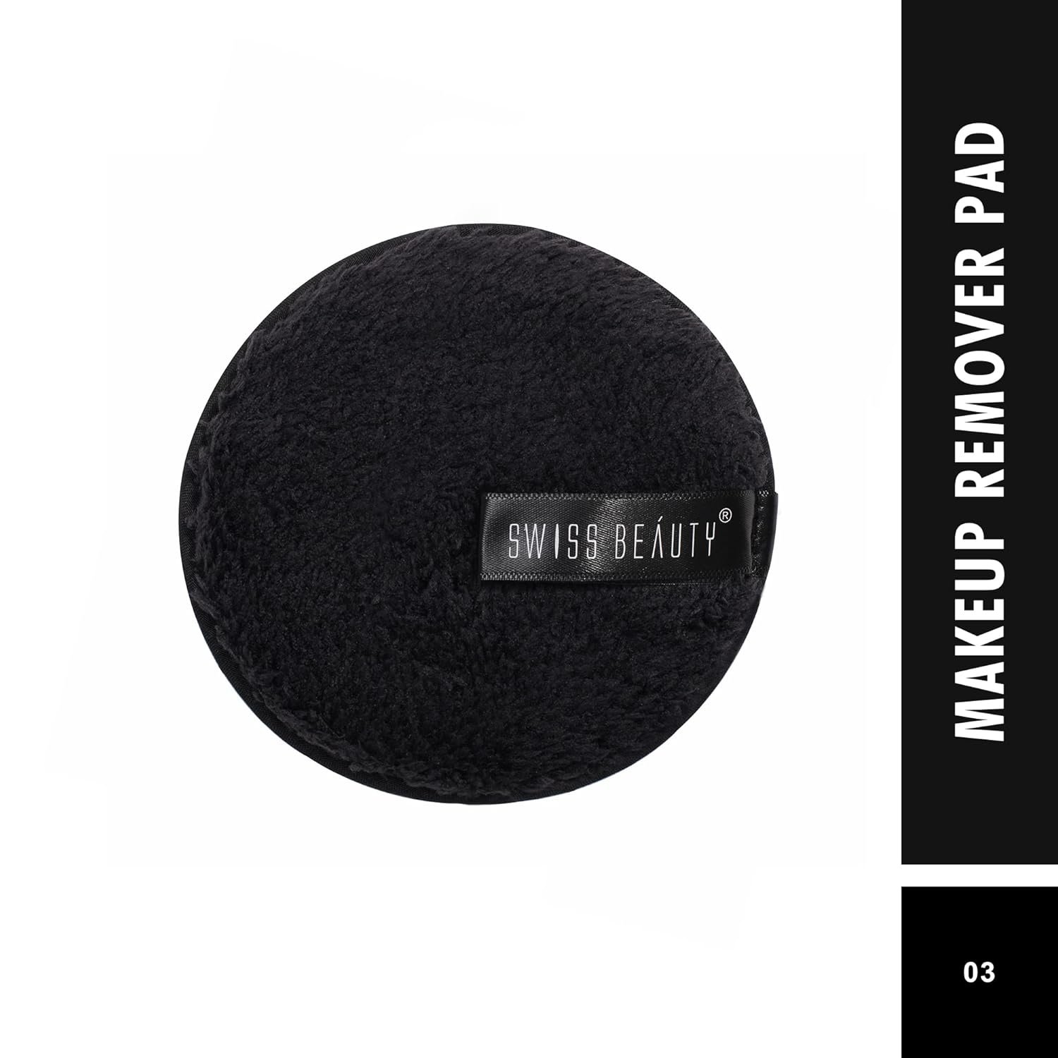 Swiss Beauty Soft & Gentle Cleansing Reusable Makeup Remover Pad| Easily Removes Stubborn Face & Eye Makeup | Pack of 1 | 8gm | Shade-3