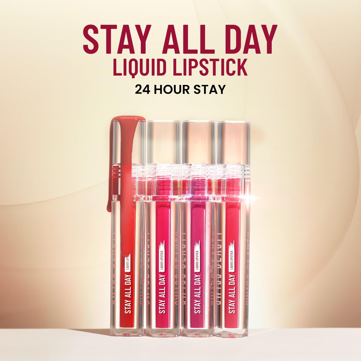 Swiss Beauty Stay Maxx Matte Highly Pigmented Liquid Lipstick | With Vitamin E & Shea Butter | Smudge-Proof and Transfer-Proof | 24 Hour Stay | 2gm, Shade- 17. Modest red