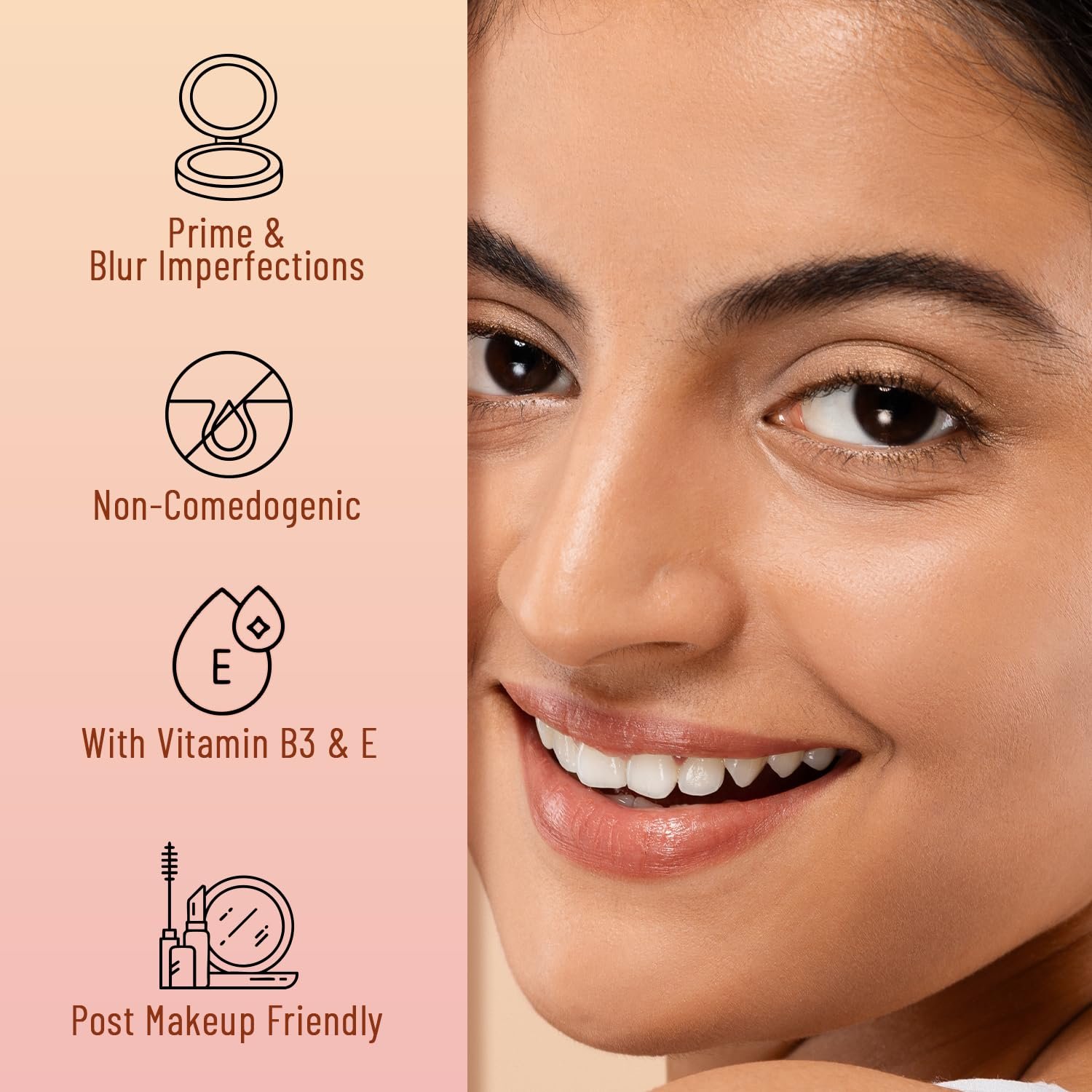 Swiss Beauty Matte & Blur Balm | Prep + Prime | 12-Hour Oil-Free Shine | With Vitamin E & B3 | UV Light Protection | 1 Count - Image 2