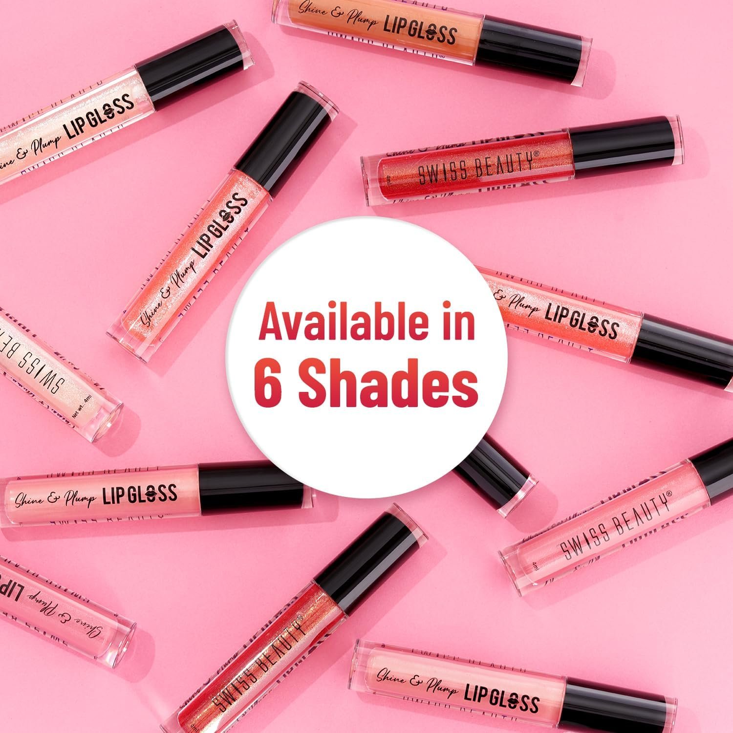 Swiss Beauty Shine & Plump Lip Gloss - 03, 4ml - Image 6