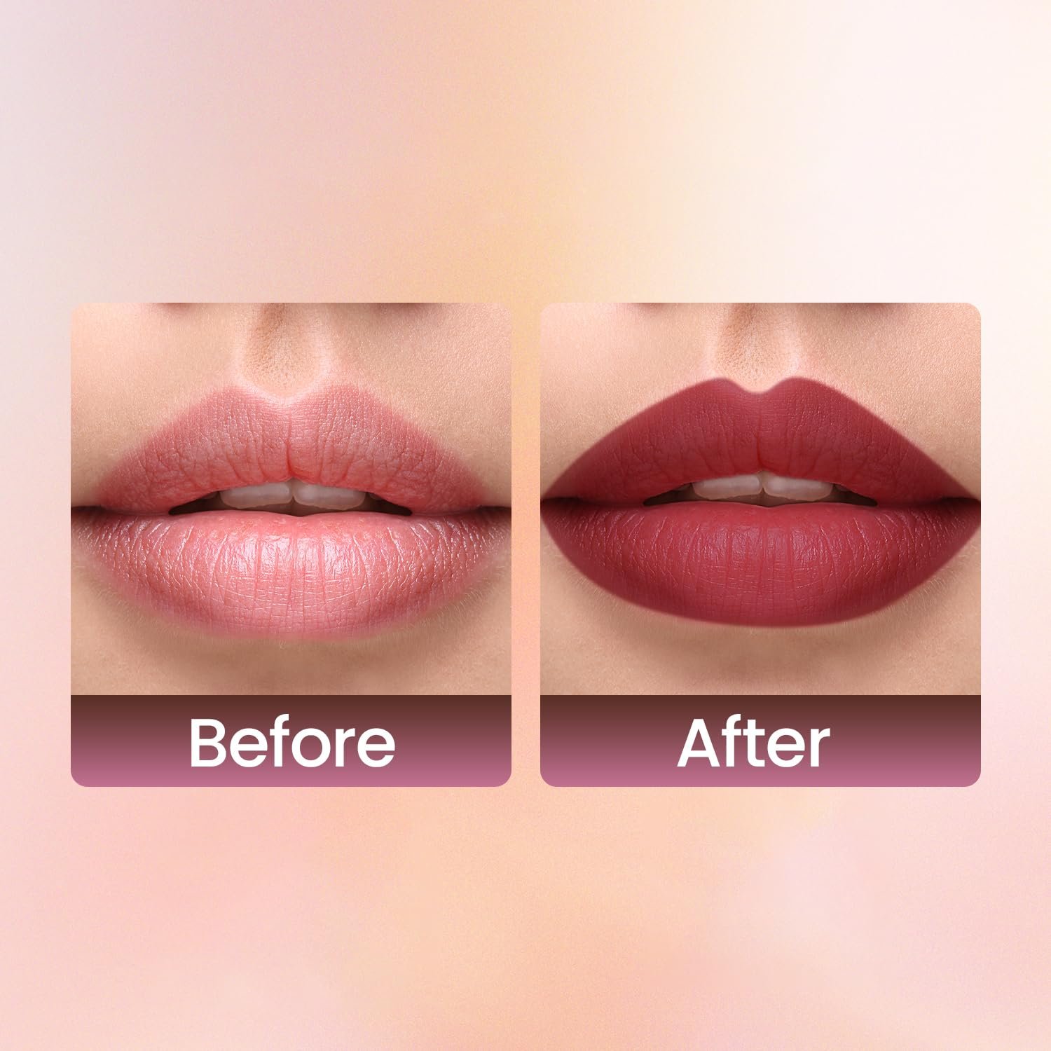 Swiss Beauty Stain Matte Lipstick | Long Lasting, Hydrating & Lightweight Lipstick | Peach N Cream, 3.4gm| - Image 6