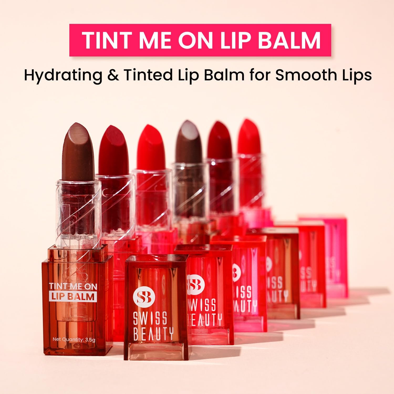 Swiss Beauty Tint Me On Lip Balm | Moisturises lips | Tinted Lip Balm | Shade – Mauve Muffin, 3.5gm