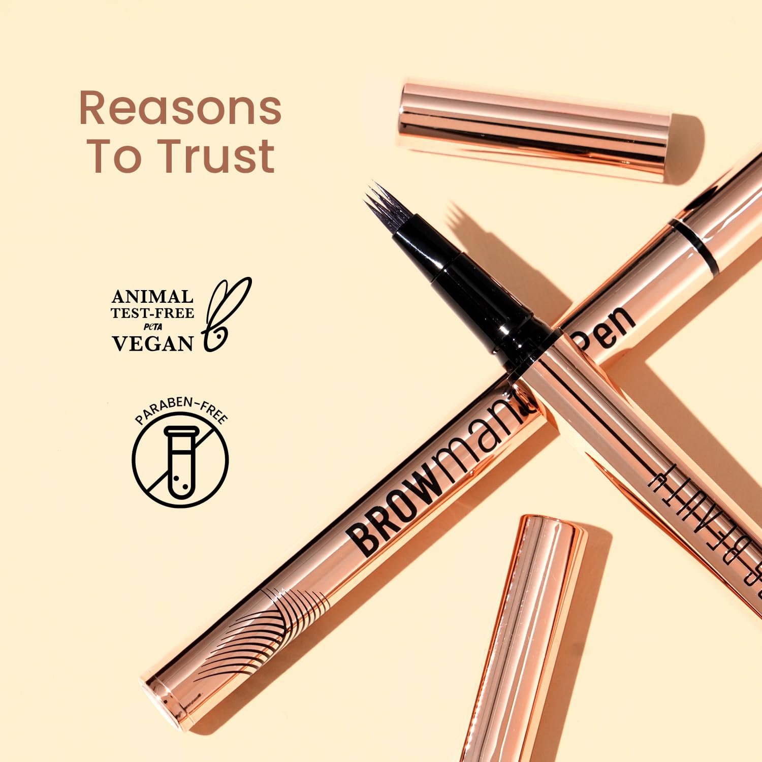 Swiss Beauty BROWmance Pen | Fills In Sparse Hair | 8-Hour Stay | Waterproof | Shade- 03 Dark Brown | 1ml - Image 6