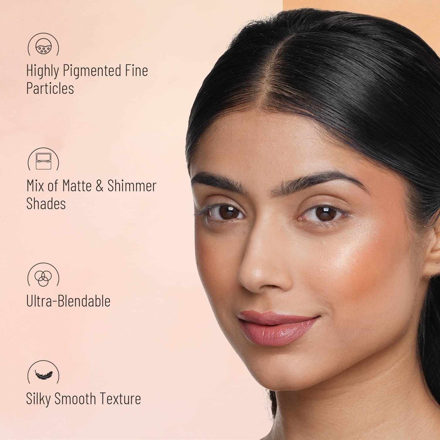 Swiss Beauty Ultra Blush Palette with highly blendable shades | Pigmented Blusher for a Natural Blush | Shade-1, 16gm| - Image 2