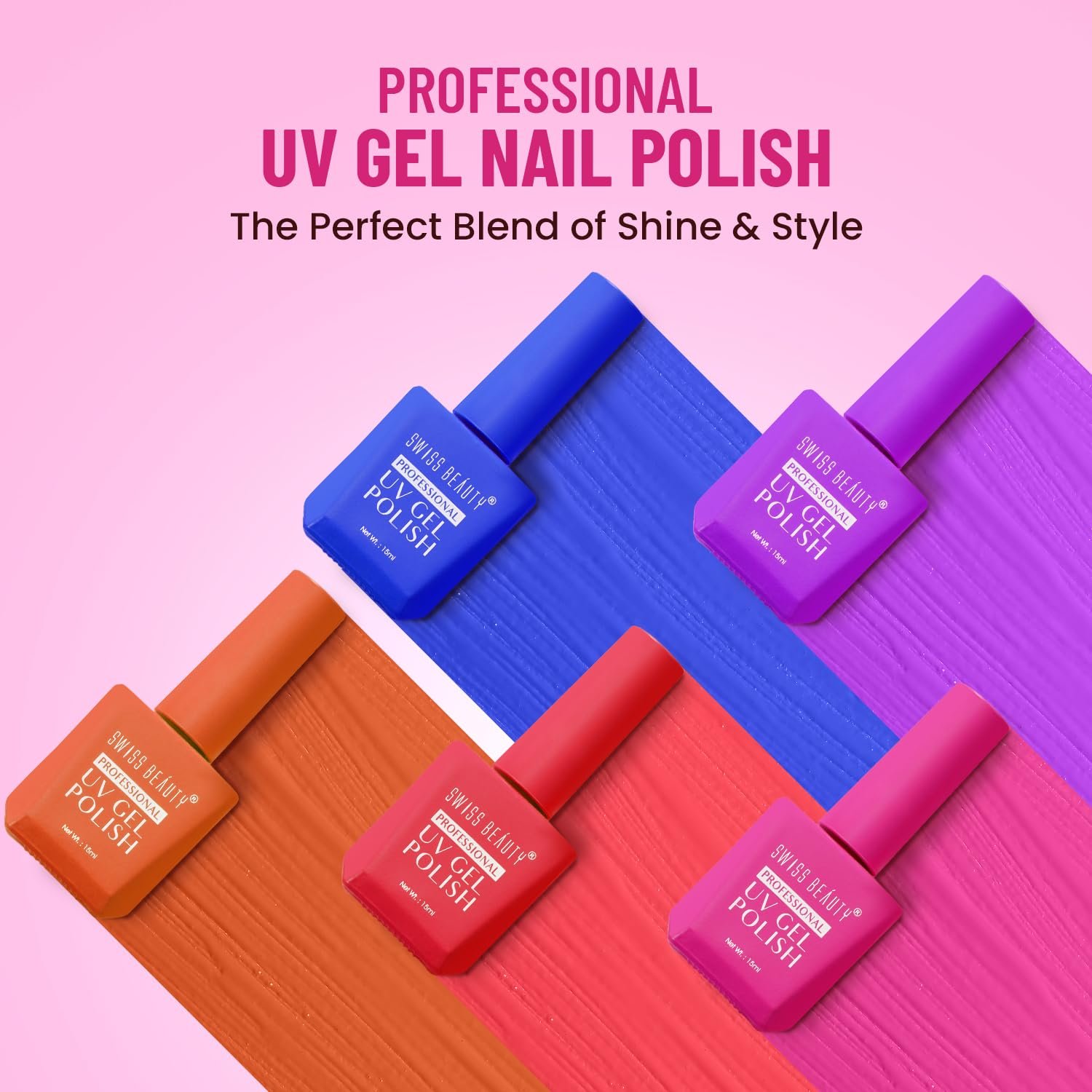 Swiss Beauty Professional Uv Gel Nail Polish, Matte Finish