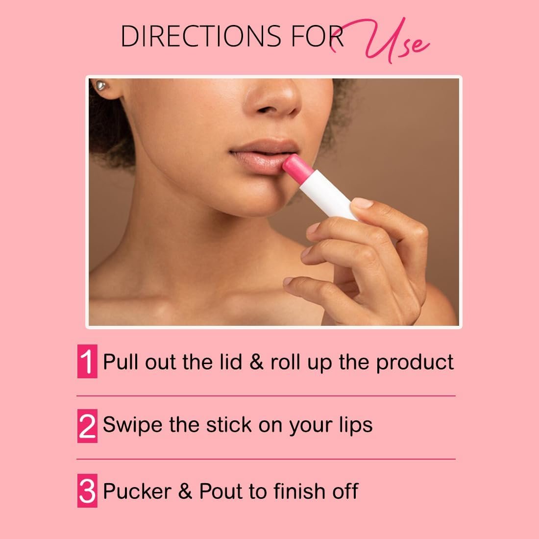 COLORESSENCE Lip Smoothie for Moisturizing & Hydrating Lips | Lip Balm to Treat Chapped Lips | Tinted Lip Balm Enriched with Vitamin E extracts - Mix Fruit - Image 7