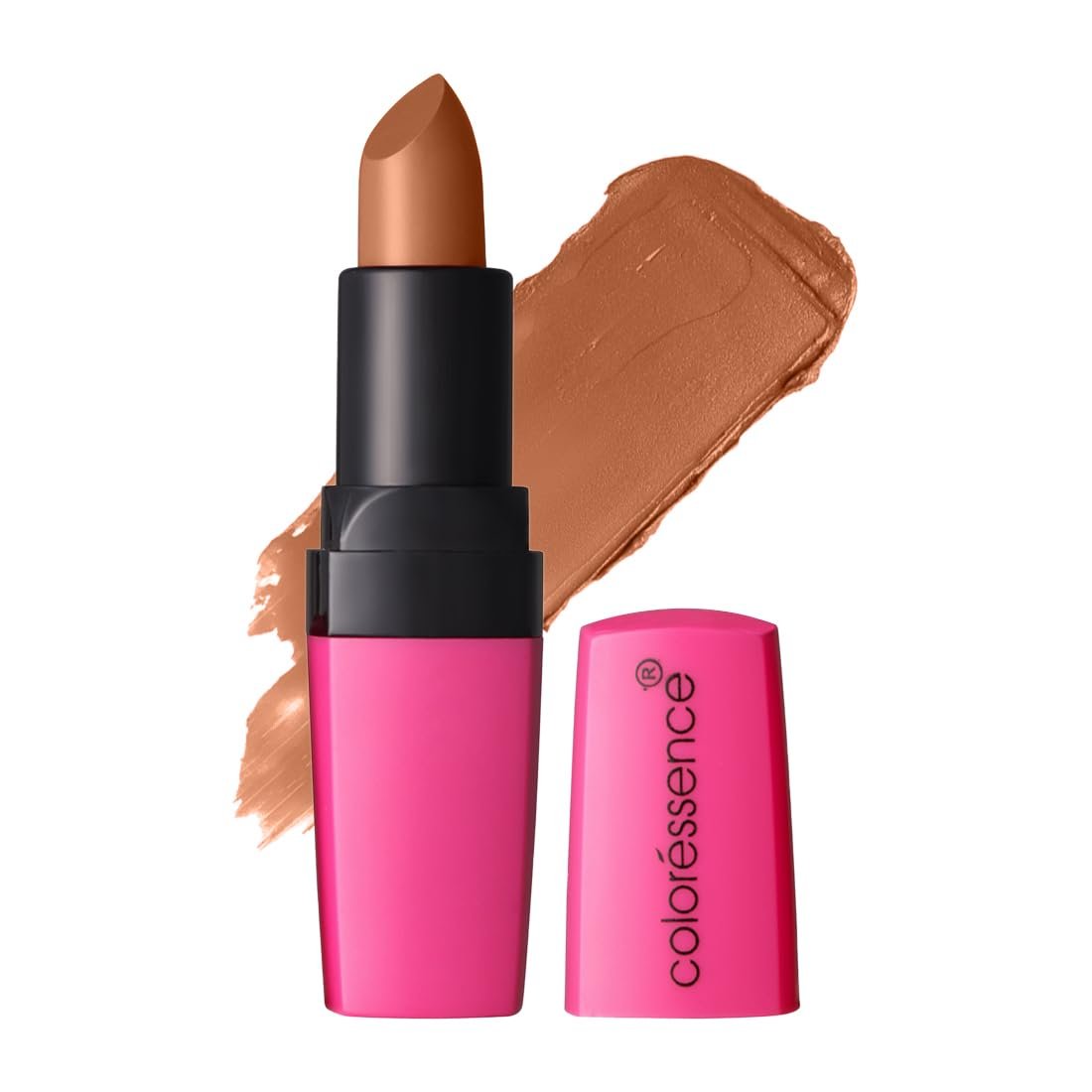 Coloressence Moist Matte Lipstick, Nude Earth, 4gm | Long Lasting | Matte Finish | Highly Pigmented | Hydrating Formula | Infused with Vitamin C & Shea Butter