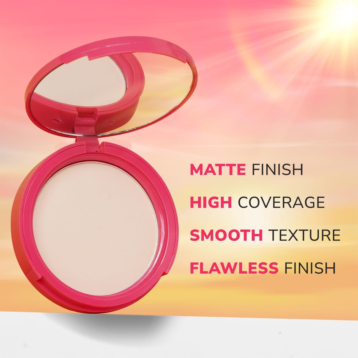 Mila Beauté Sun Shield Sunscreen Compact for Women | Spf 50 Pa+++ Uv Protection | Oil-free Pore Blurring Matte Finish | Niacinamide & Ceramides | Lightweight & Suitable for All Skin Types - (9g,1 Ivory ) - Image 4