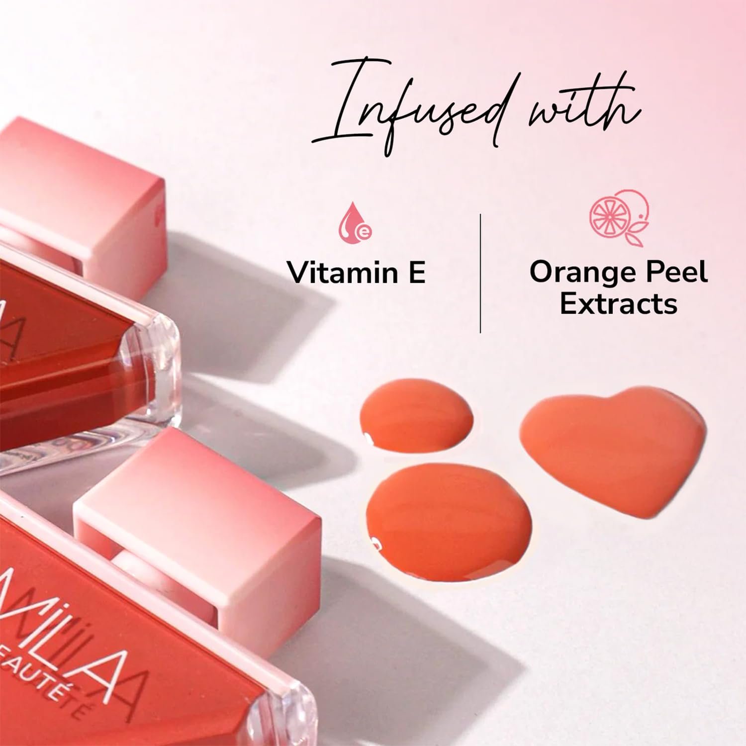 Mila Beauté Pookie Serum Liquid Blush for Face Makeup | Highly Pigmented & Easily Blendable Blusher | Non Drying Formula with Orange Peel Extracts | Suitable for Indian Skin Tones – Gummy Bear