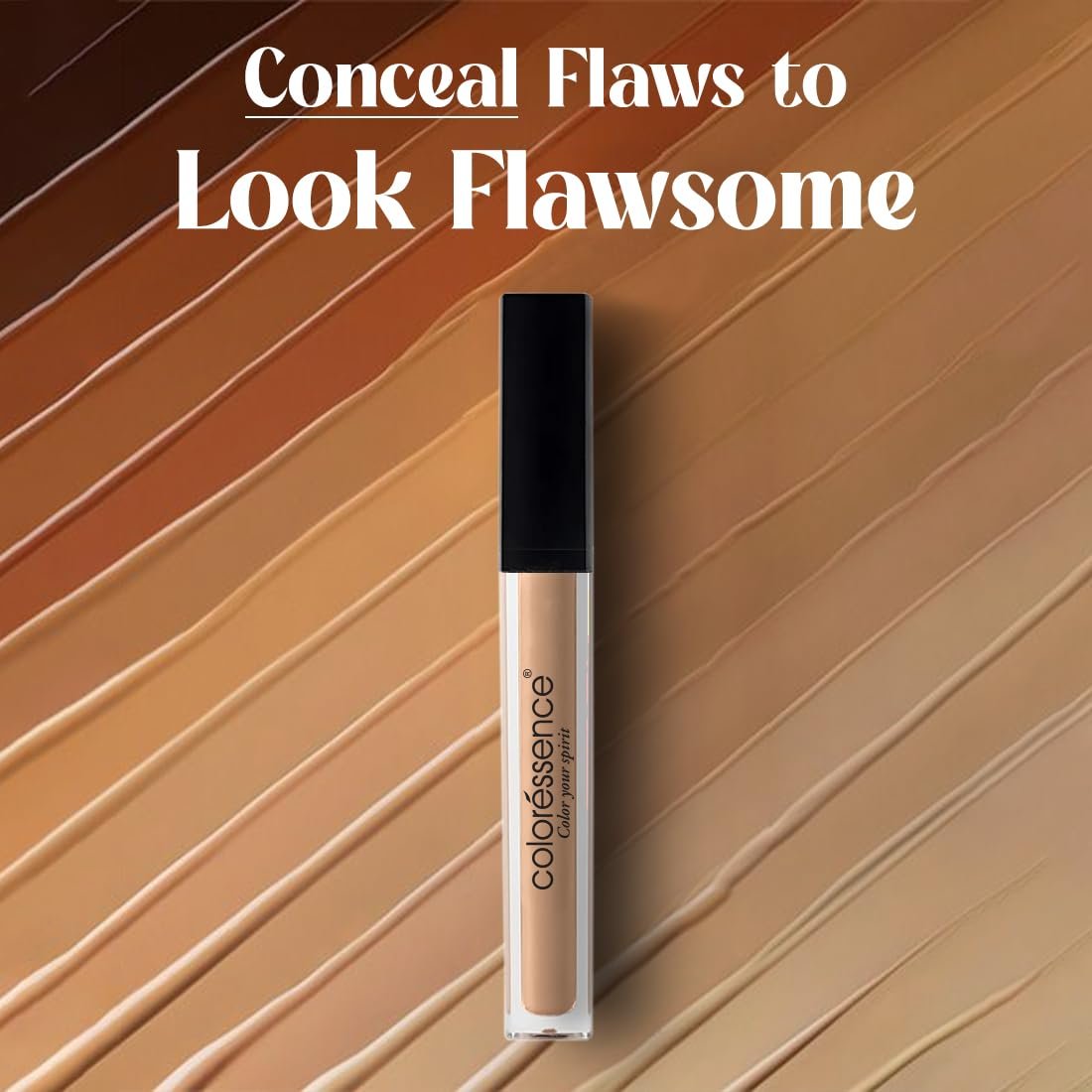 Coloressence Time to Prime Concealer, Cream Shade | Conceal Dark Circles & Blemishes | Full Coverage | Long Lasting | Infused with Vitamin-E | Hydrating Formula | Easy to Blend