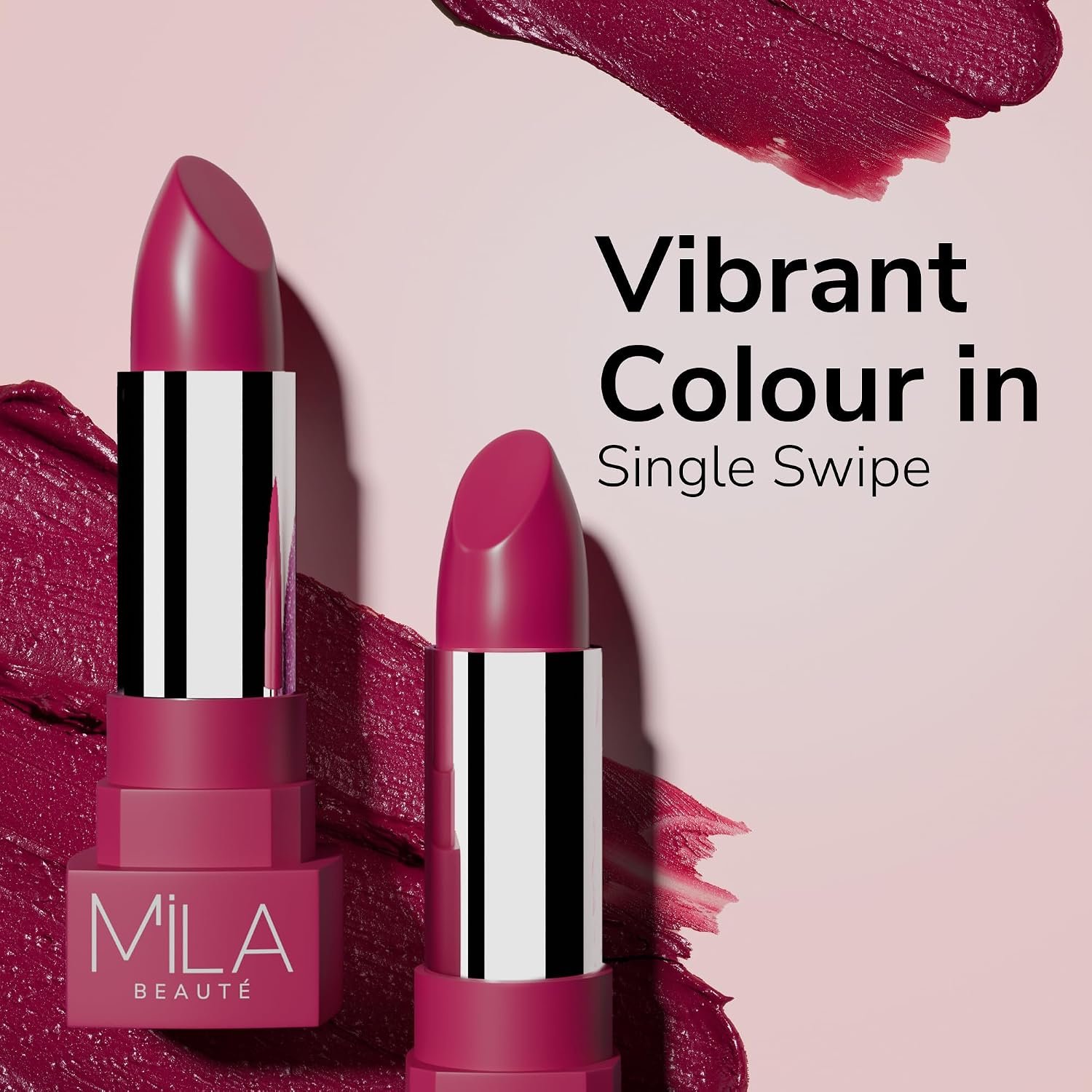 MILA BEAUTÉ Matte Lipstick | Highly Pigmented & Lightweight Formula | Matte Finish | Gives Full Coverage