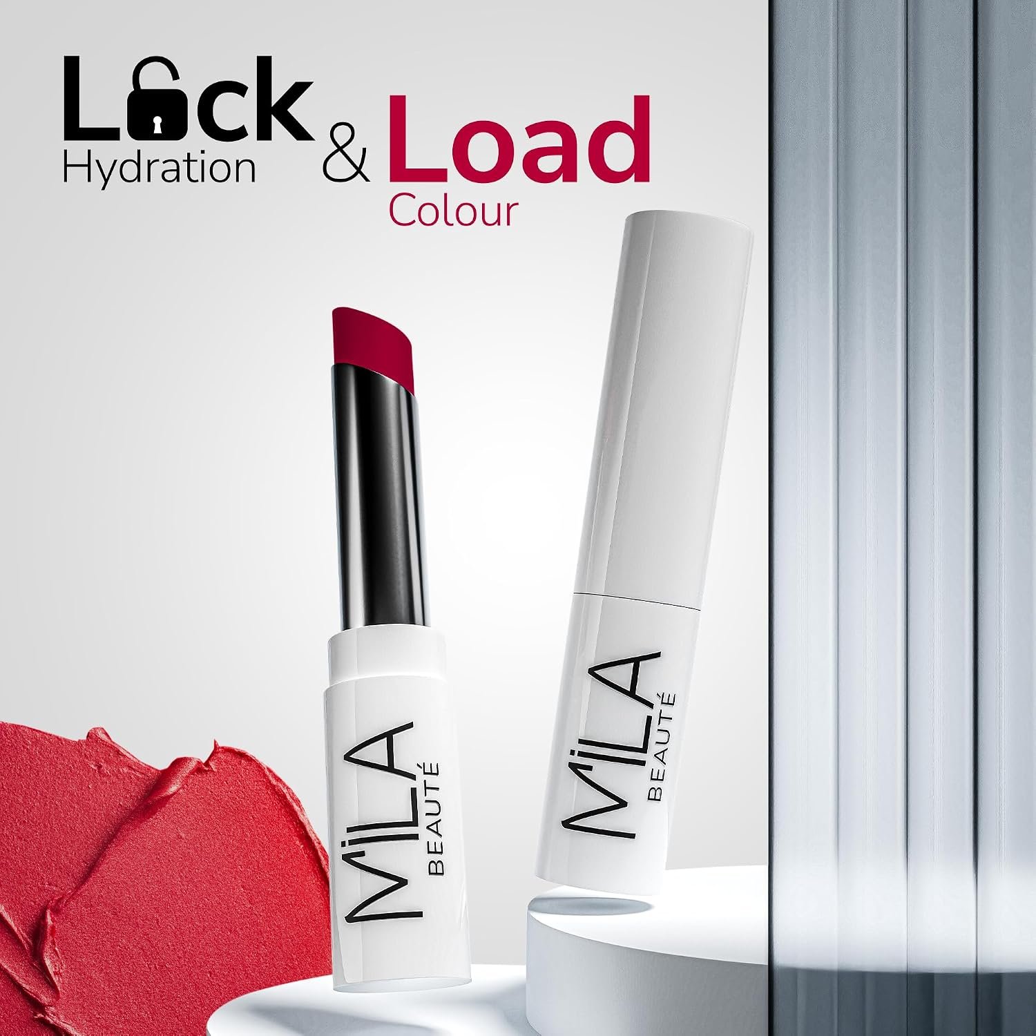 Mila Beauté 24 Hrs Locked In Lips Transfer Proof Lipstick | Enriched With Mango Seed Butter & Hyaluronic Acid | Transfer Proof Formula with Velvety Texture | Smudge Proof & Highly Pigmented | Shade - (Floral Pink, 3.2g) - Image 4