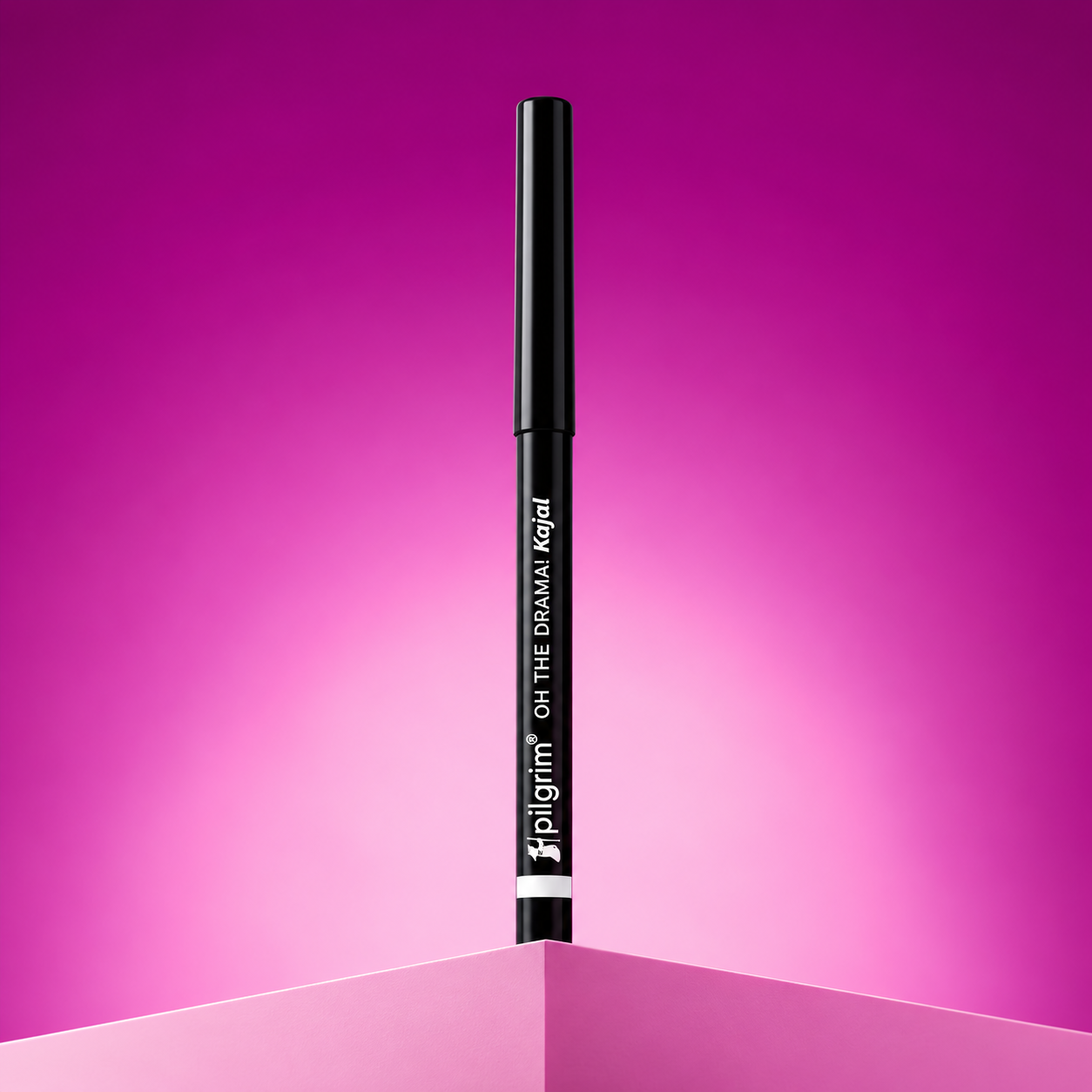 Pilgrim OH THE DRAMA! Kajal | Intense Black Eye Kajal | One Stroke Dark Pigmentation | Waterproof & Smudgeproof | With Spanish Squalane | Twist-Up Retractable Kajal | 0.3 g