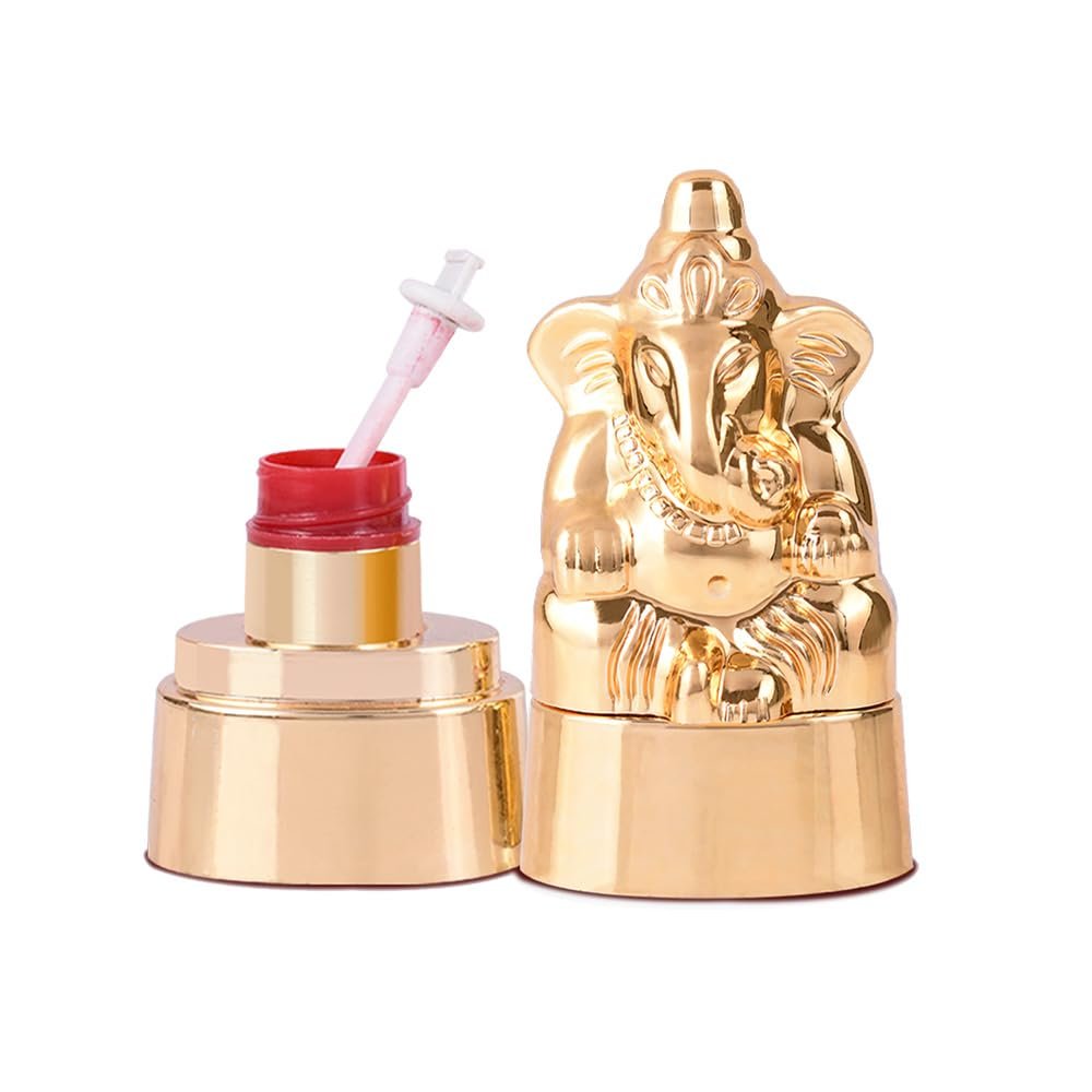 MILAP Ganesh Statue Sindoor Powder, Red, 15g