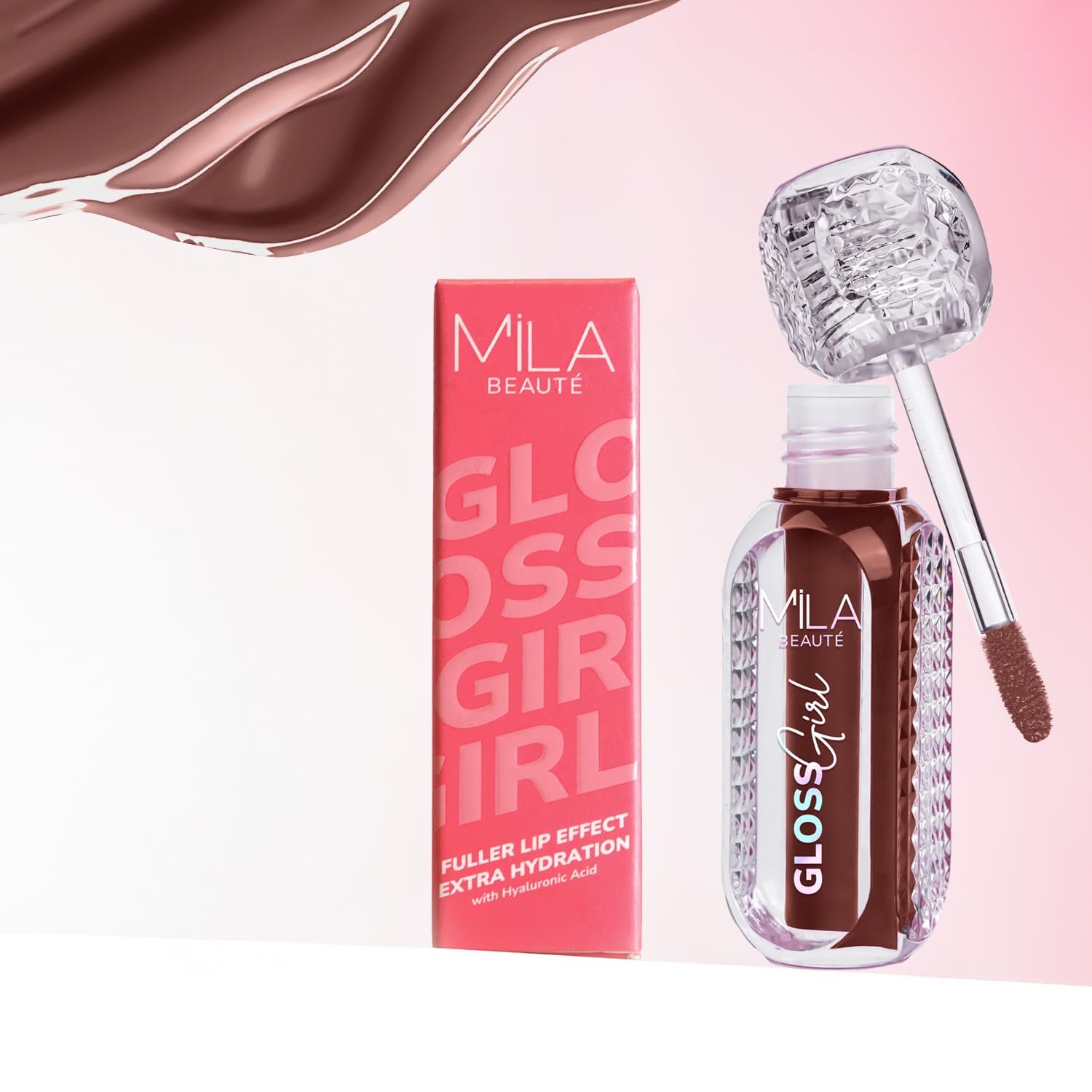 Mila Beauté Gloss Girl Lip Gloss | Enriched With Mango Seed Butter & Hyaluronic Acid | Light Weight & Non-Sticky Formula | Gives Fuller-Lip Effect & Extra Hydration | High Shine Finish - Dont Know, 2.8 ml - Image 5