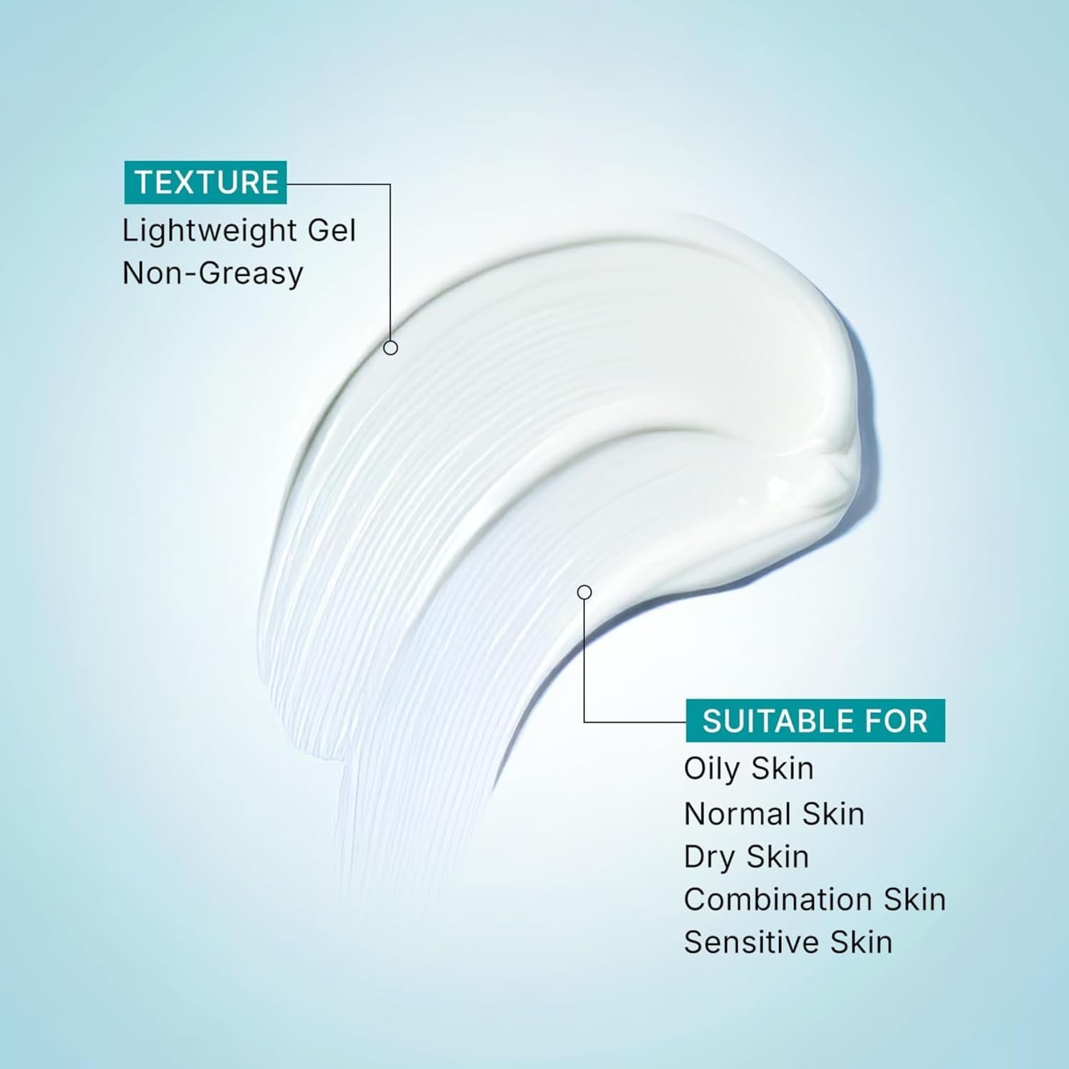 Pilgrim 2% Niacinamide Glow Gel Sunscreen SPF 50+ PA++++ with Spanish Squalane | Broad Spectrum Sun Protection with UVShieldX™ Technology | No White Cast, Water-Resistant | For All Skin Types | 50 g - Image 5