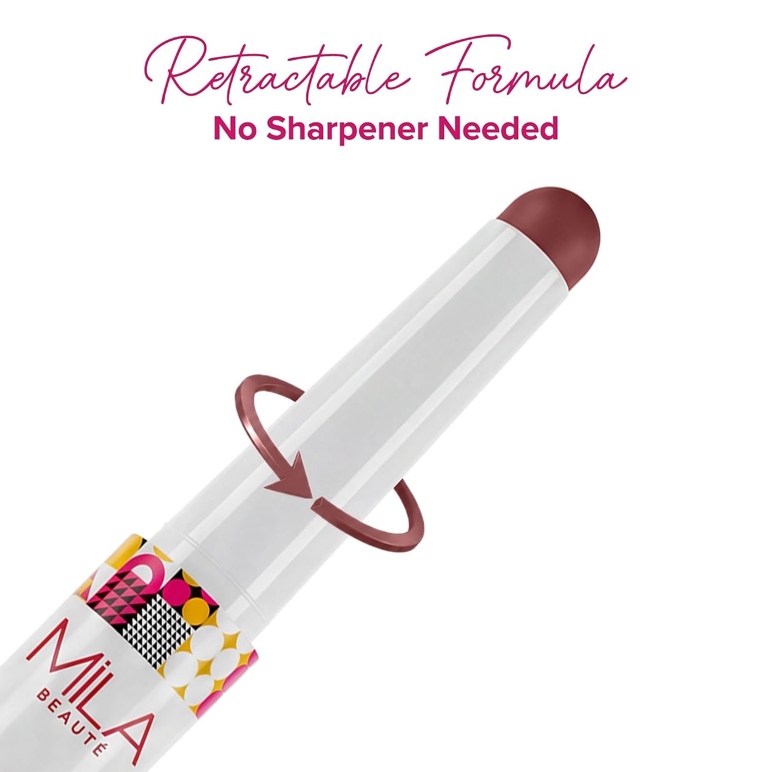 Mila Beauté Lock & Pout Matte Crayon Lipstick for Women I Smudge Proof & Transfer-Proof Lipstick I Hydrating with Ceramides & Shea Butter I Highly Pigmented & Glides Smoothly | Suitable for Indian Skin Tones – Fomo