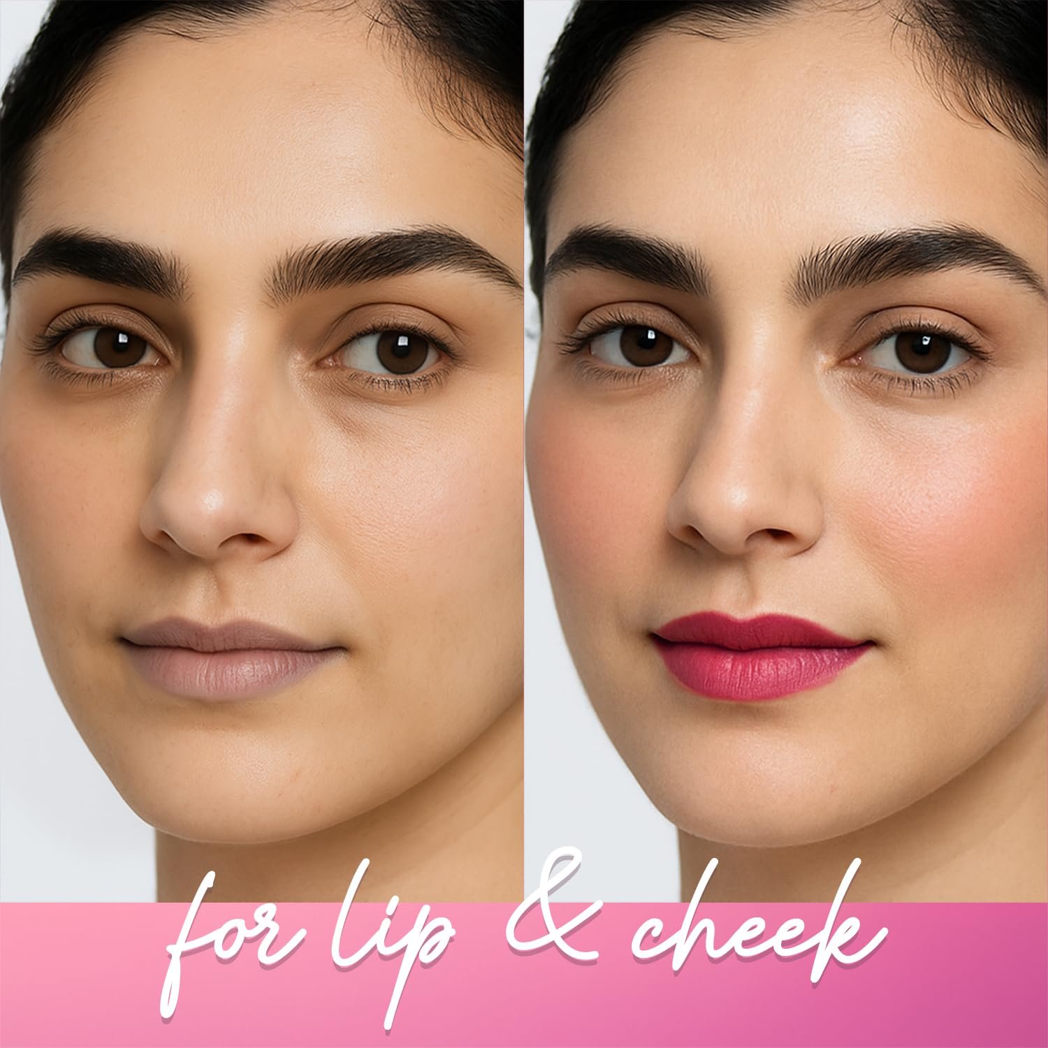 Mila Beaute Go Girl Lip Palette with 6 Pigmented Shades I Creamy Matte Finish I Hydrating Formula of Pomegranate Extract & Hyaluronic Acid I Travel Friendly Lip Palette - FOREVER PINKS & BERRIES - Image 6