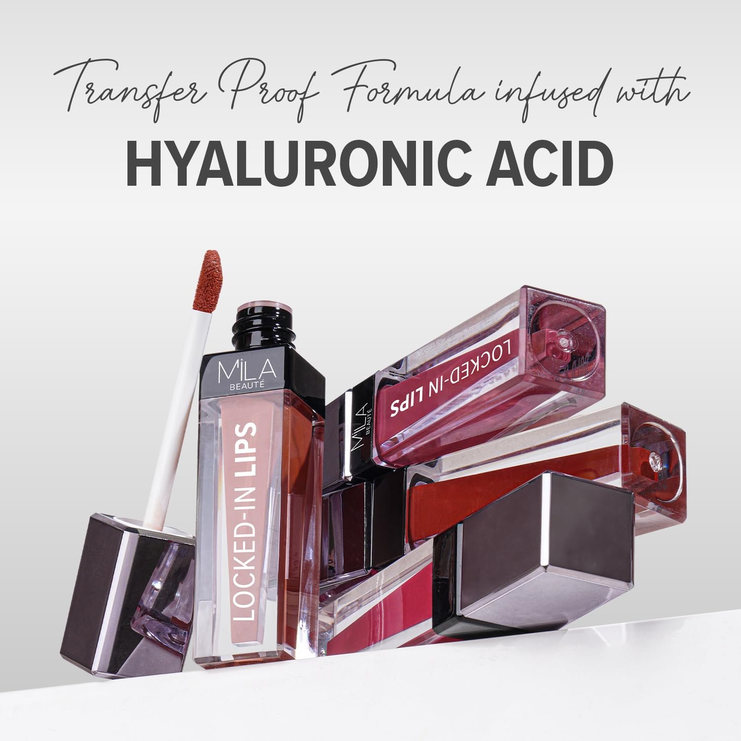 Mila Beauté Locked In Lips Transfer Proof Liquid Lipstick | 12 Hrs Non Transfer | Highly Pigmented and Hydrating | Transfer Proof Formula with Hyaluronic Acid | Smooth Glide Application - (Milk Tea, 4.5 ml) - Image 2