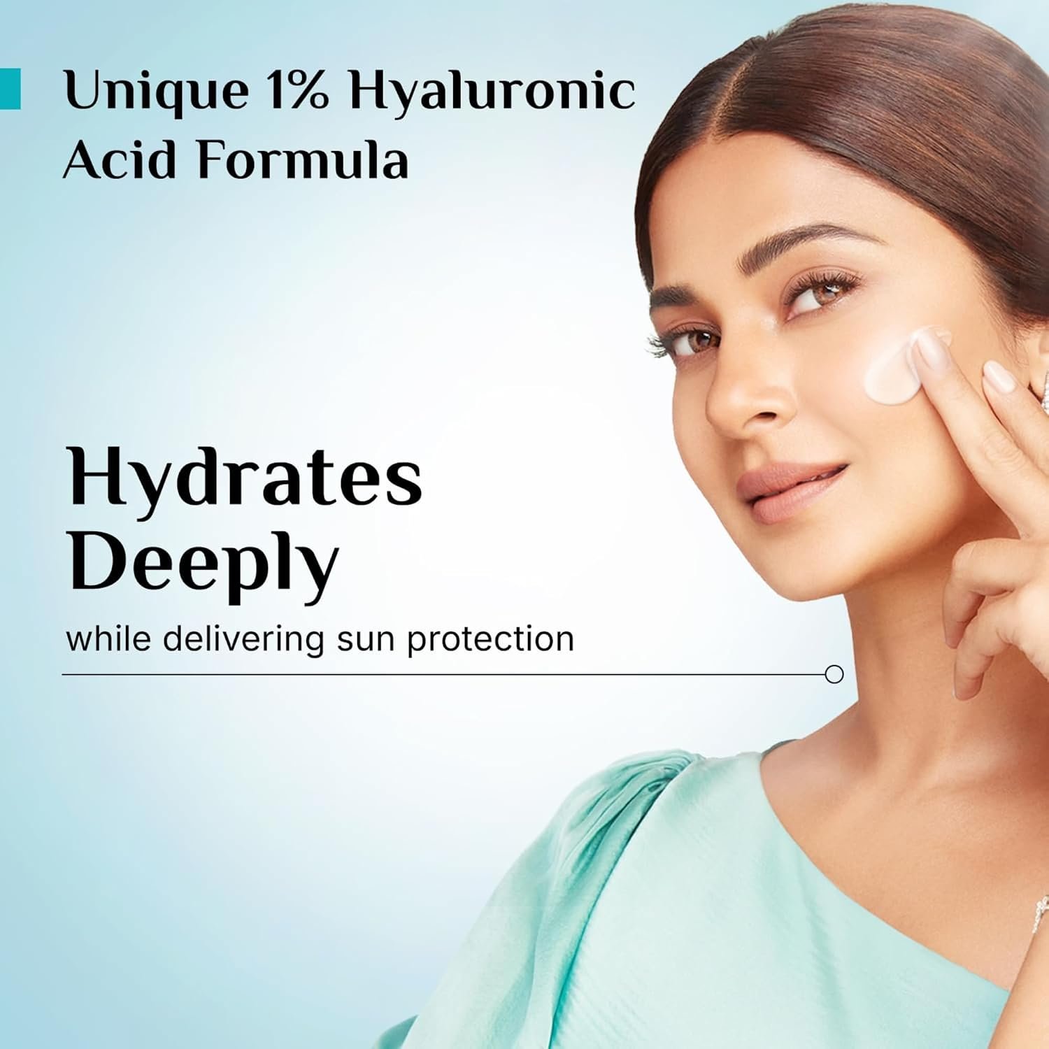 Pilgrim 1% Hyaluronic Acid Aqua Gel Sunscreen SPF 50+ PA++++ with Korean White Lotus | Lightweight Hydrating Sunscreen | Broad-Spectrum UVA & UVB Protection | No White Cast, Fragrance-Free & Non-Sticky | All Skin Types | 50 g - Image 3