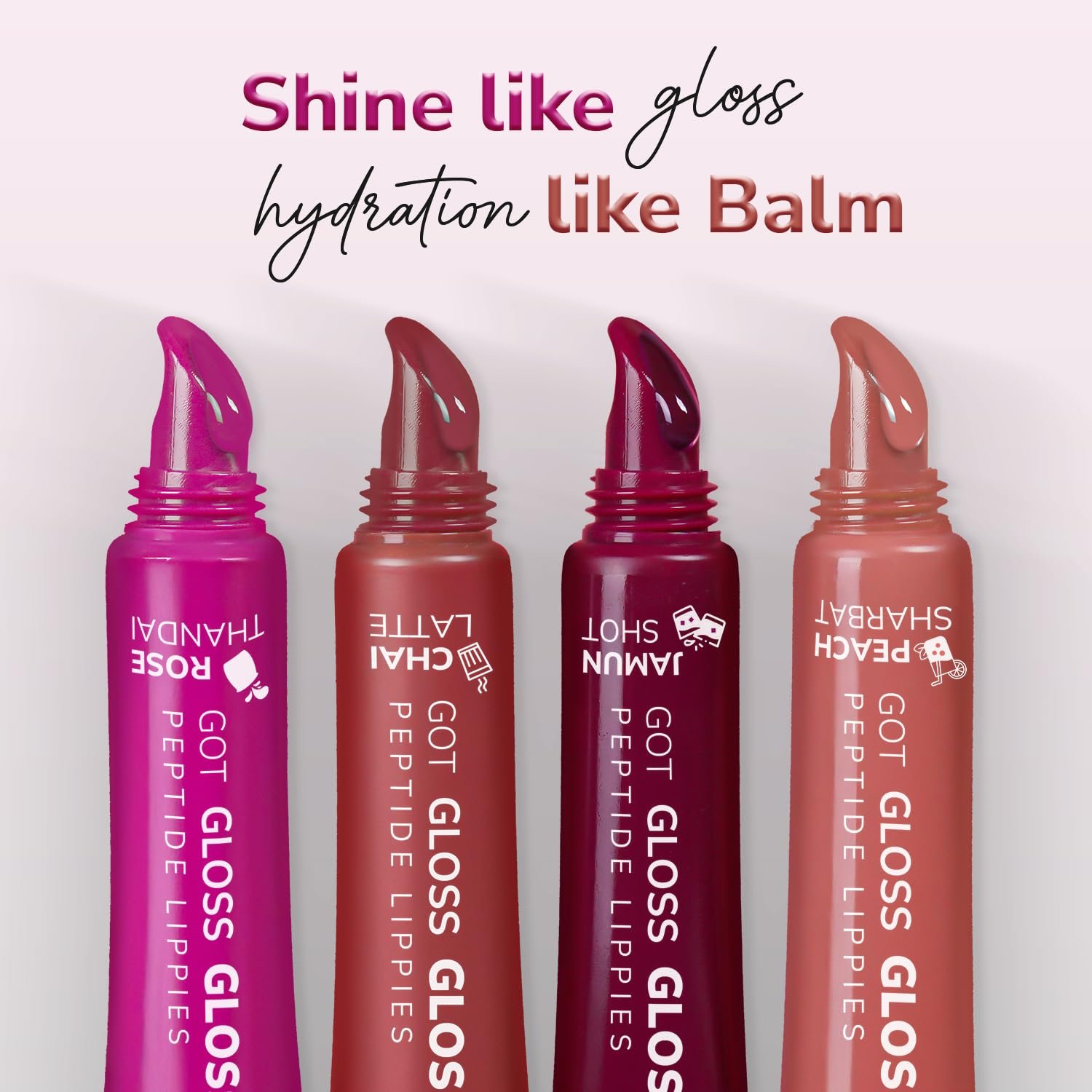 Mila Beauté Peptide Lip Gloss Balm I With SPF & Hyaluronic Acid I Plump & Fuller Lips I Hydrating & Shiny Lip Balm Non Sticky I Highly Pigmented I Soft & Nourished Lips - Peach Sharbat - Image 4