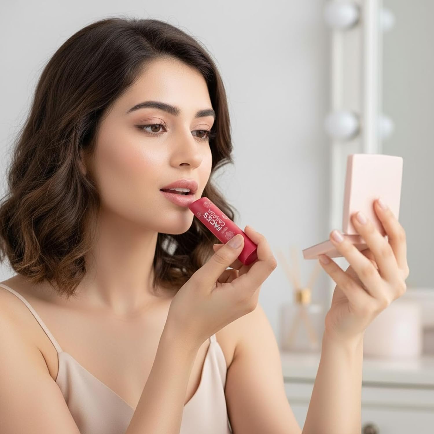 FACESCANADA Color Lip Balm – Rose Petal 03, 4.5g | Red Tint | 12HR Moisture | SPF 15 | Shea Butter, Vitamin C & E Enriched | Hydrating & Nourishing For Dry Chapped Lips | Softens Lips pack of 1