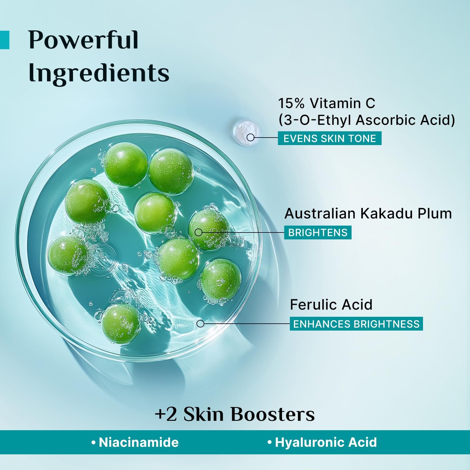 Pilgrim 15% Vitamin C Serum 10ml for Glowing Skin with Ferulic Acid & Kakadu Plum | Advanced Dark Spot Corrector, Hyperpigmentation & Brightening Face Serum | For All, Combination, Normal Skin - Image 3