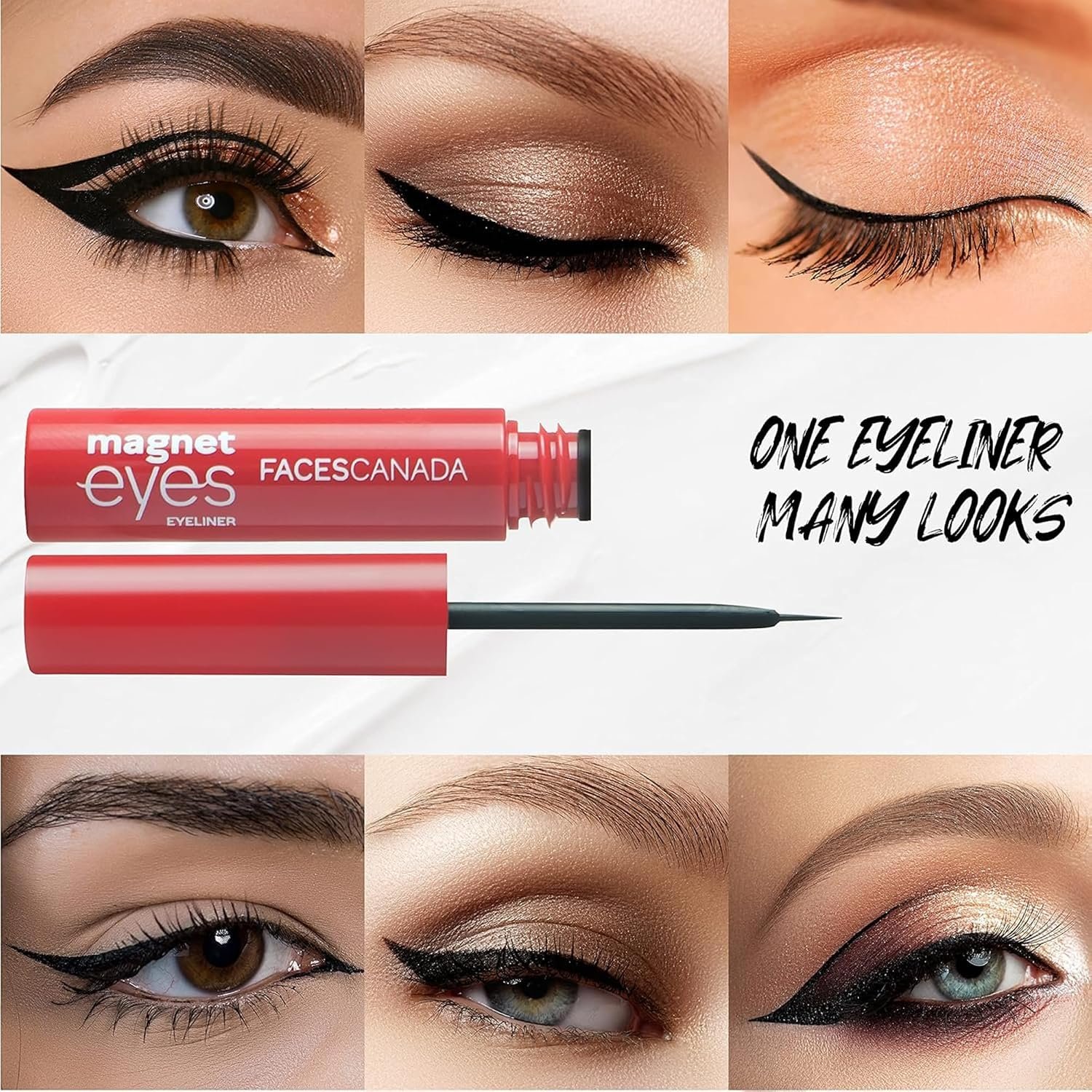 Faces Canada Magneteyes Eyeliner Black 01 3.5 ml (Black) - Image 4