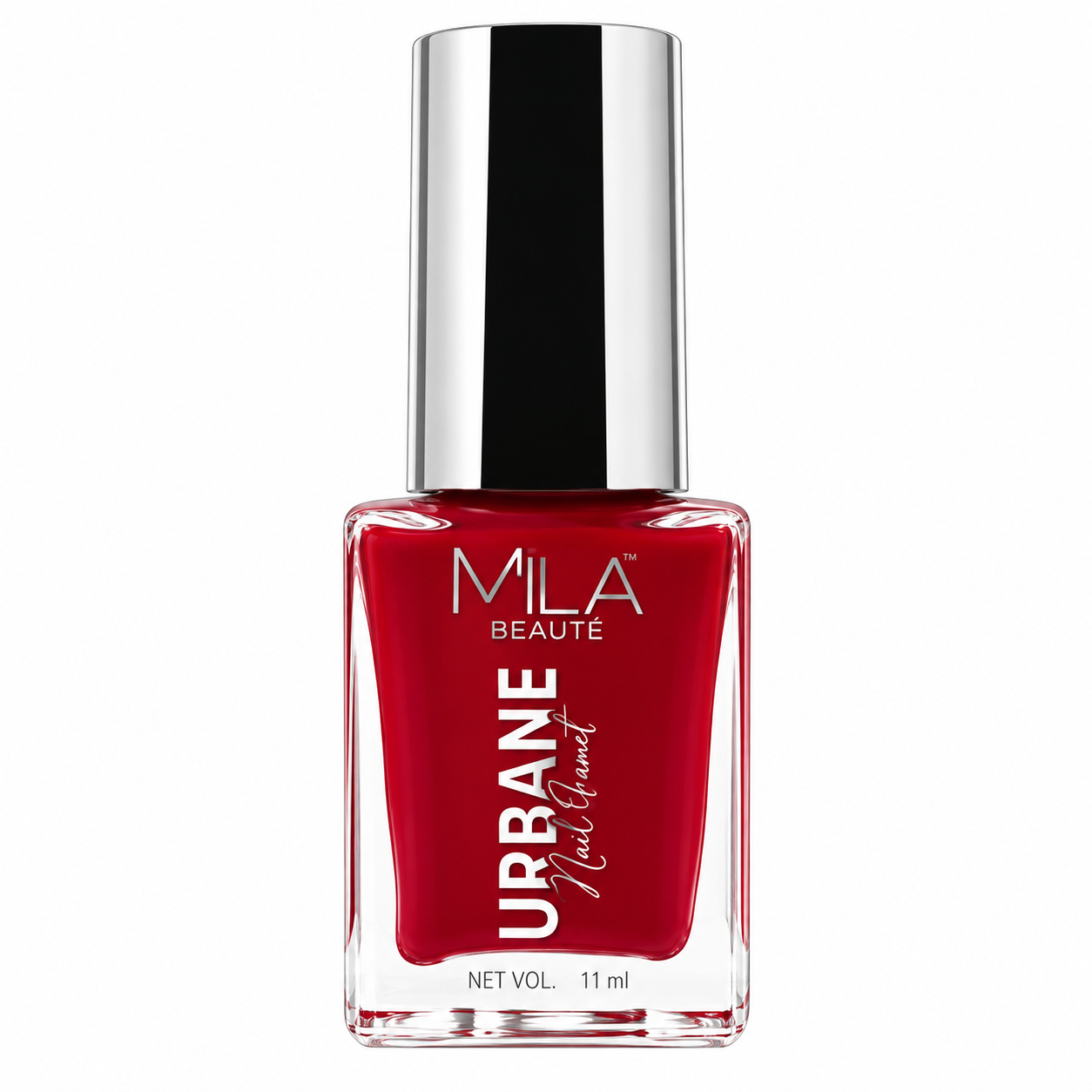 Mila Beauté Urbane Nail Paint – Intensely Pigmented Nail Colour with Avocado Oil & Vitamin E, 11 ml